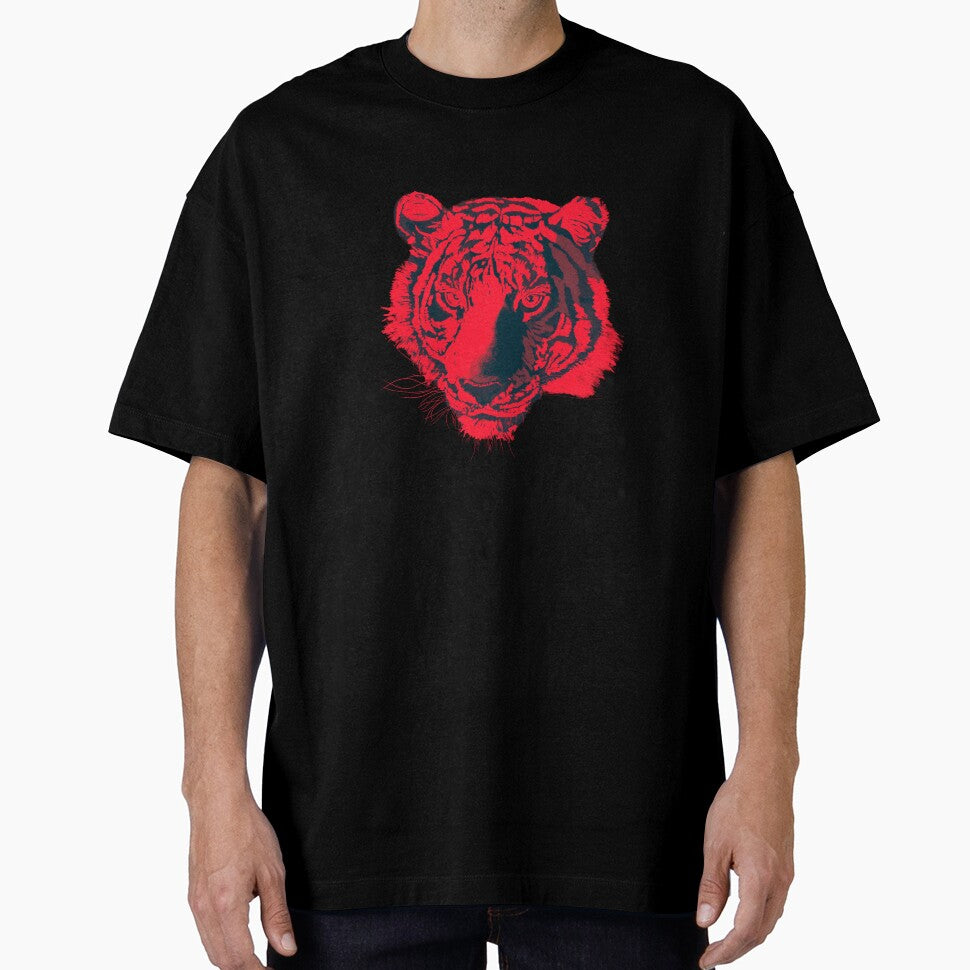 Tiger portrait (black red) by Isabelle-T
