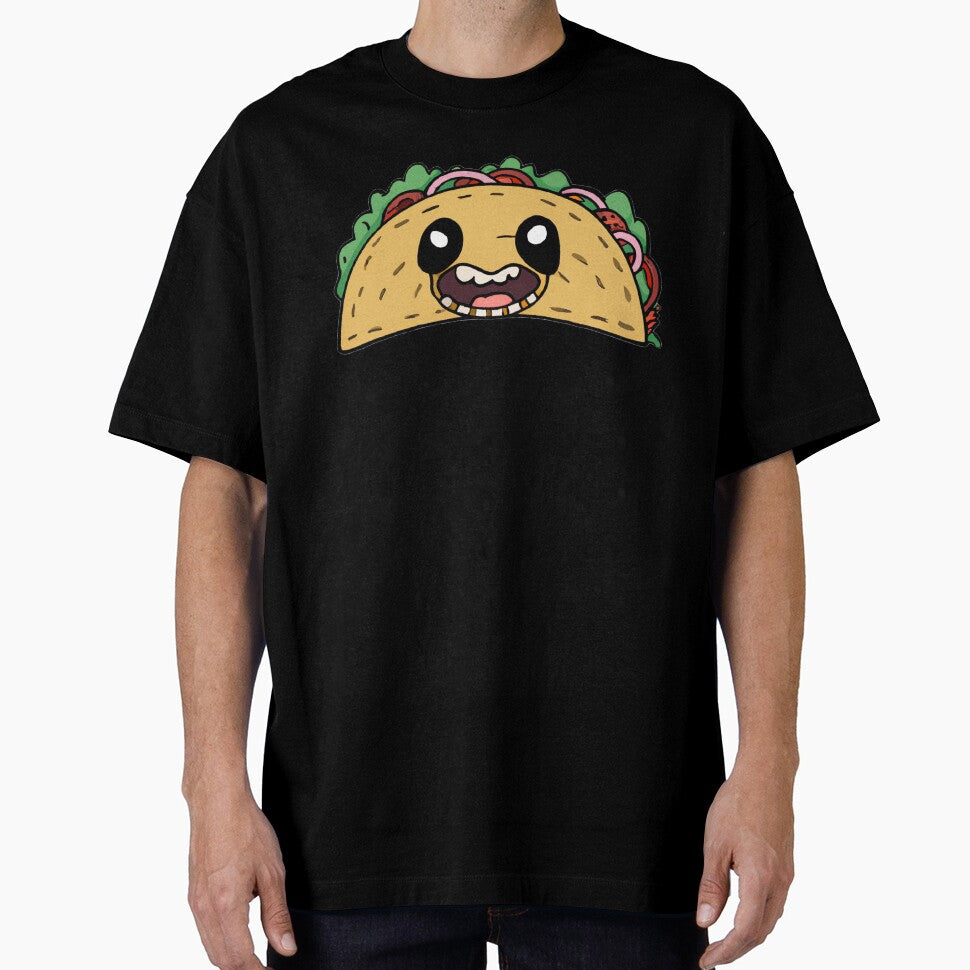 Creepy smiling taco face by winterswinner