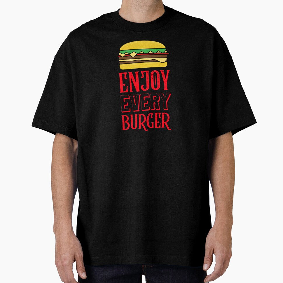 Enjoy Your Burger sticker Design by PositiveStudio