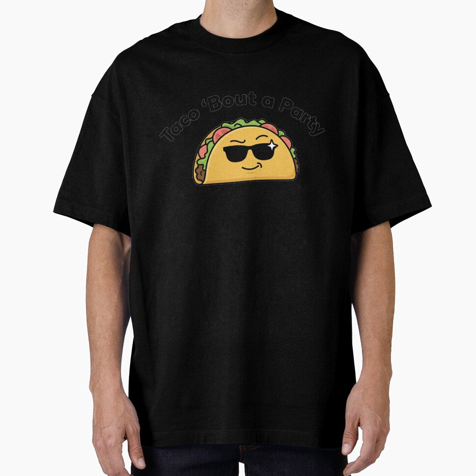 Taco 'Bout a Party Funny Taco Shirt Cinco de Mayo Meme by MartBook