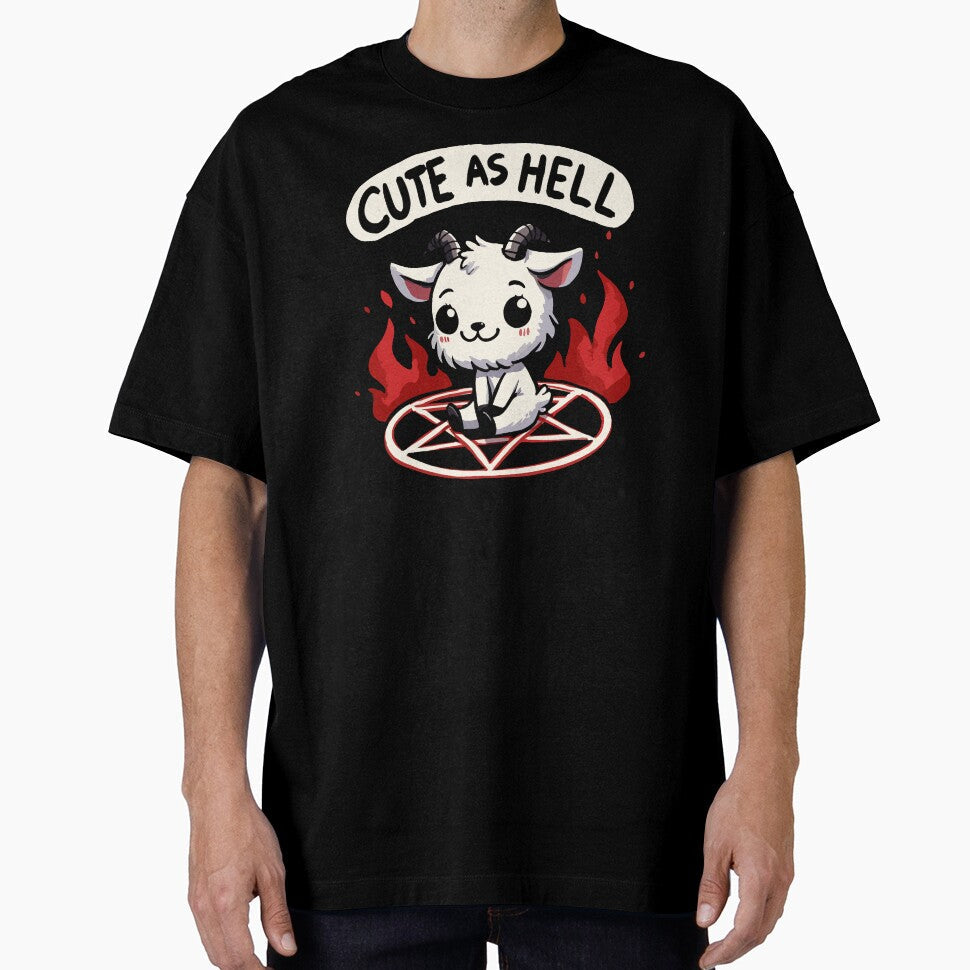 Cute as Hell Cute Pentagram Goat by DoodleDashShop