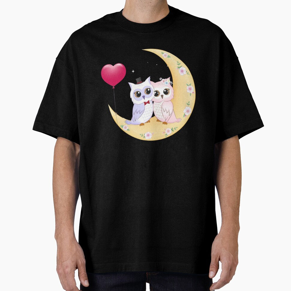 couple cute owl classic tshirt by anandsiva2703