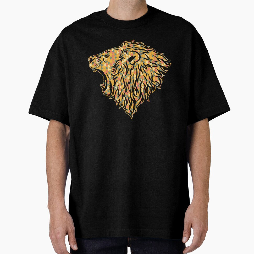 Lion - Lion Geometric by UnknownArtistt