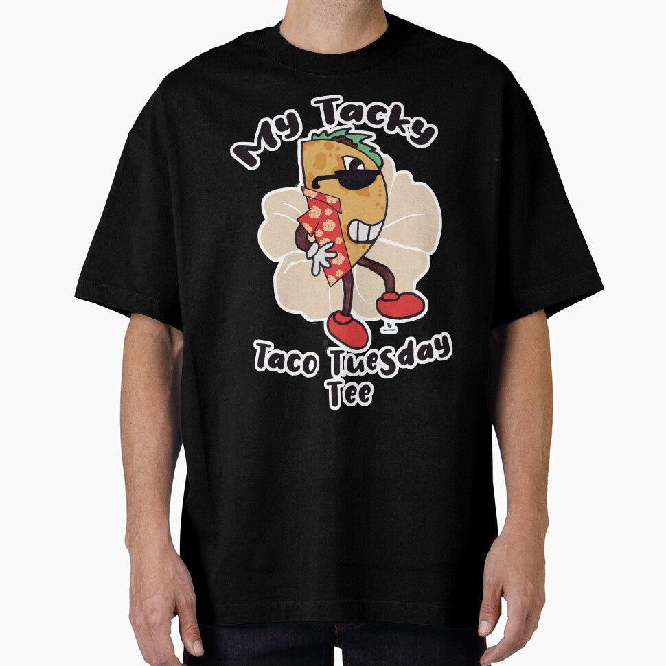 Tacky Taco Funny Cartoon Art by mytshirtfort