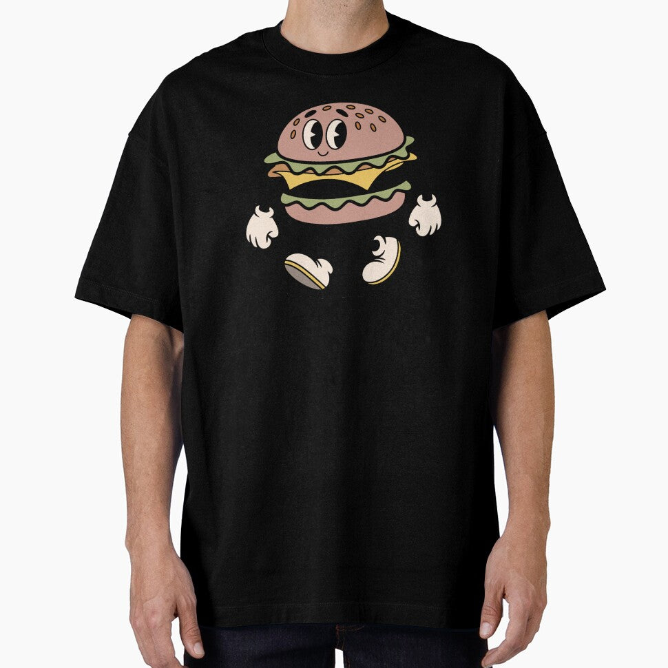 Retro Cartoon Burger by thirdattemptt