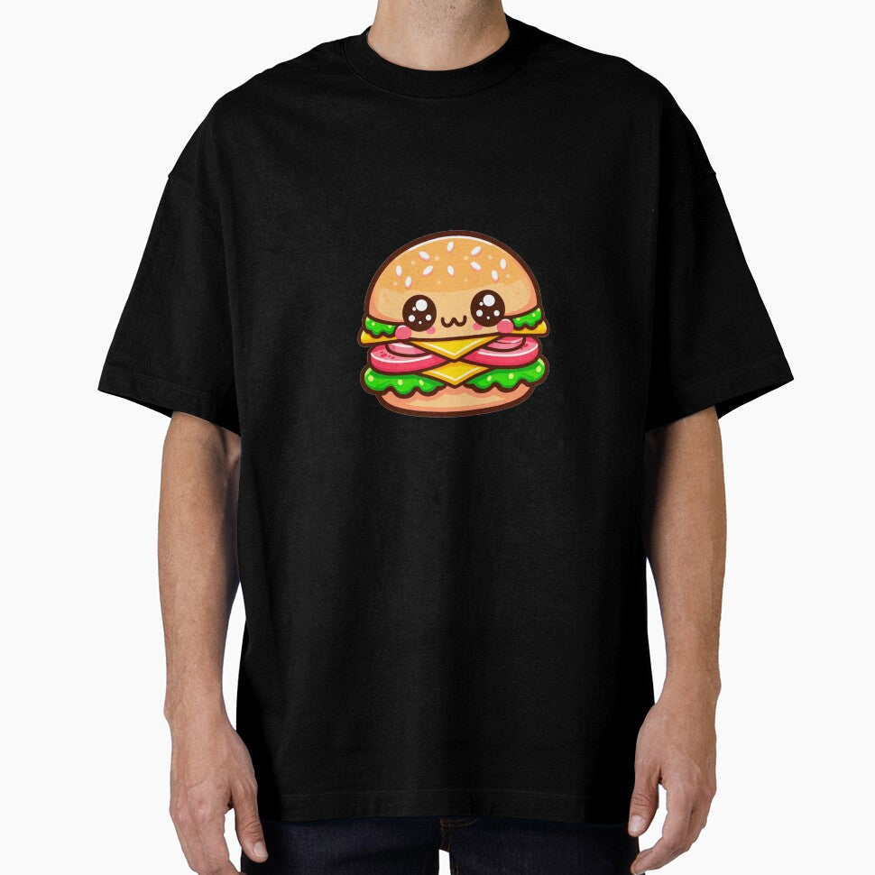 cute kawaii burger by tomamatear