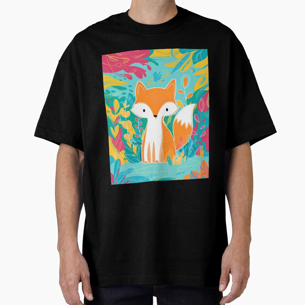 Cute Fox. Adorable fox, watercolor fox, fox drawing, floral fox, fox image by FoxVibes