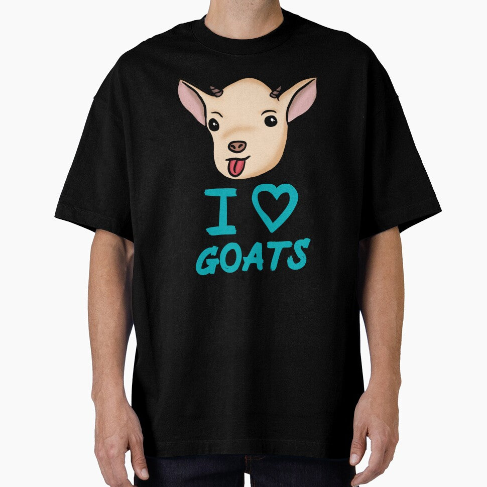 Funny Goat I Love Goats for Goat Lovers, Blue by Mochi-Merch