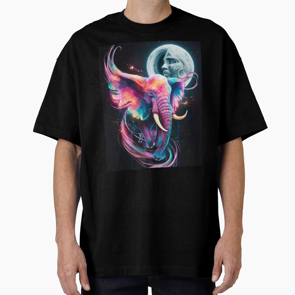 Elephant Portrait. whimsical elephant, celestial elephant by ElephantVibes