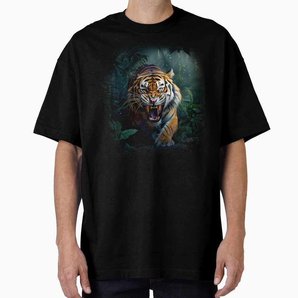 Growling Tiger coming out of the Dark Jungle by CoolCarVideos