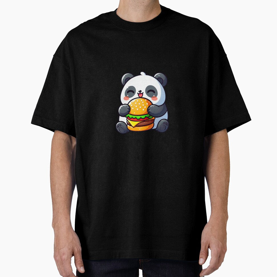 Panda eating Burger by tomamatear