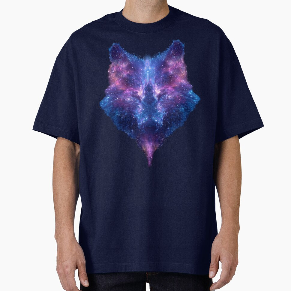 Cosmic Galaxy Wolf – Nebula Space Wolf Head by MirAgency