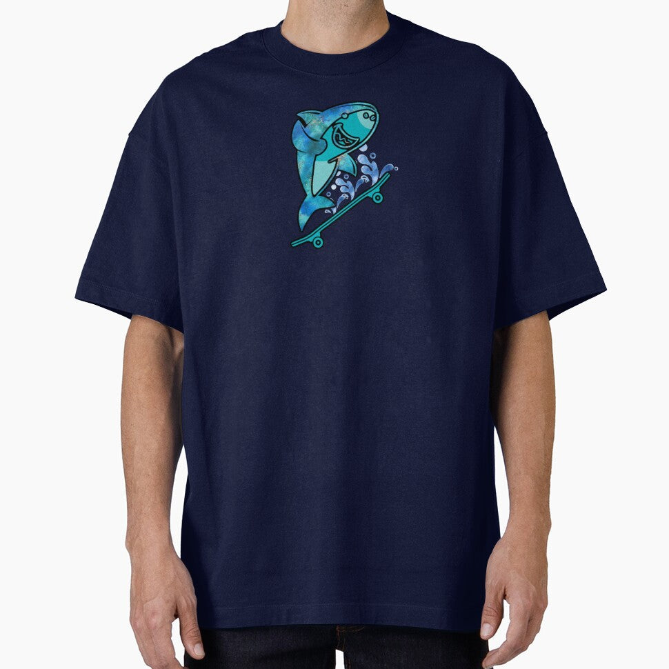 skateboarding shark by Julia Santos
