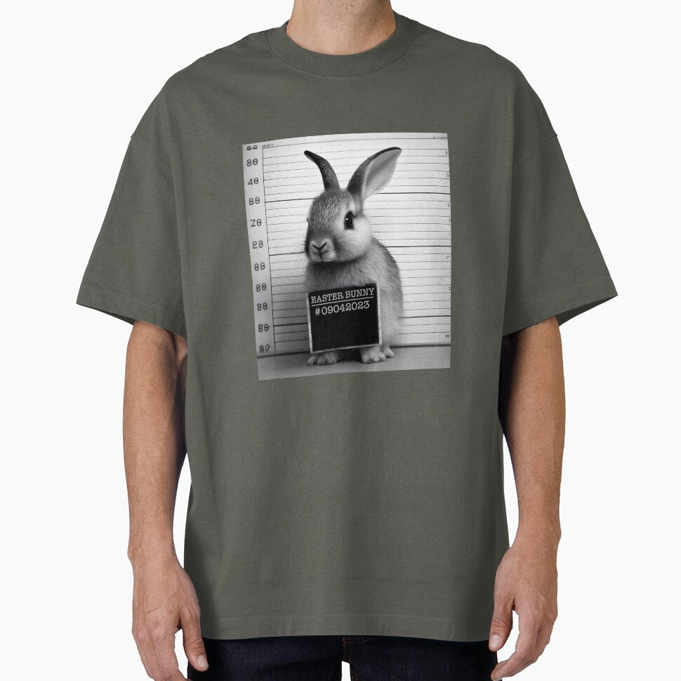 Rabbit Mugshot - Funny Easter Bunny Design by togetherShirts