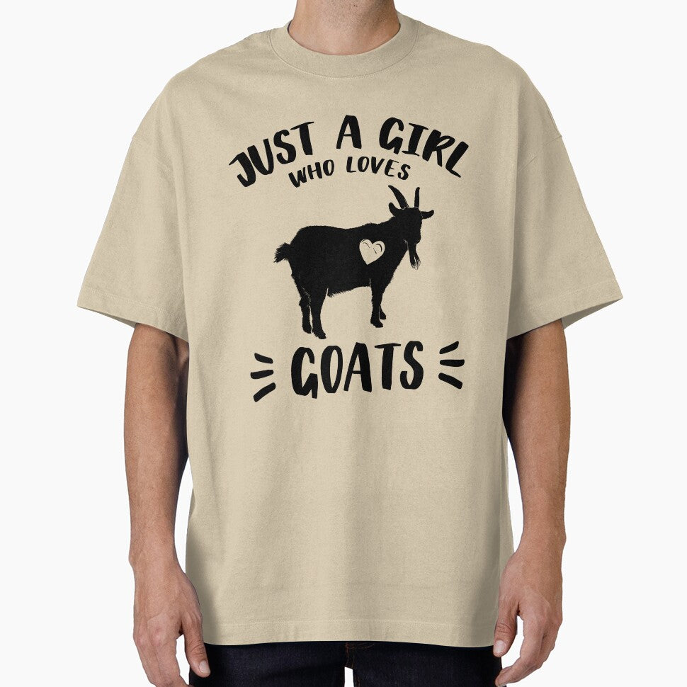 Just a Girl who Loves Goat / Goat Lover Gift / Funny Goat T Shirt / Cute Goat / Goat Gift / Goat Lover / Farm Shirt / Goat Lover Shirt by MyPrintex