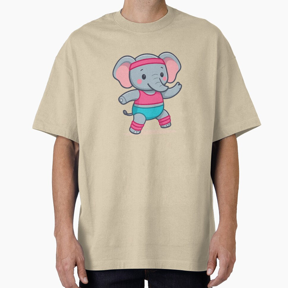 Workout Elephant by Animal Aura Studio