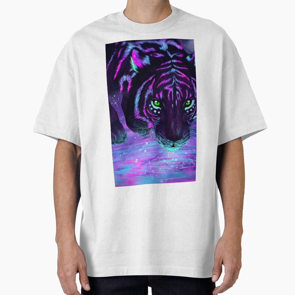 Neon tiger painting by PixelPlanet9