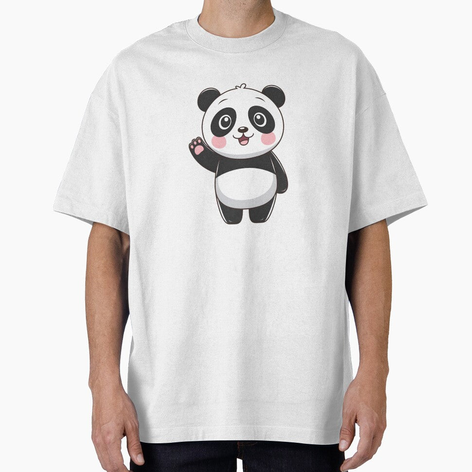 Adorable Waving Panda by TAJSILVERLINE