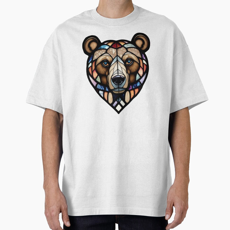 Stained Glass Bear Head No Background by DBSR-LLC