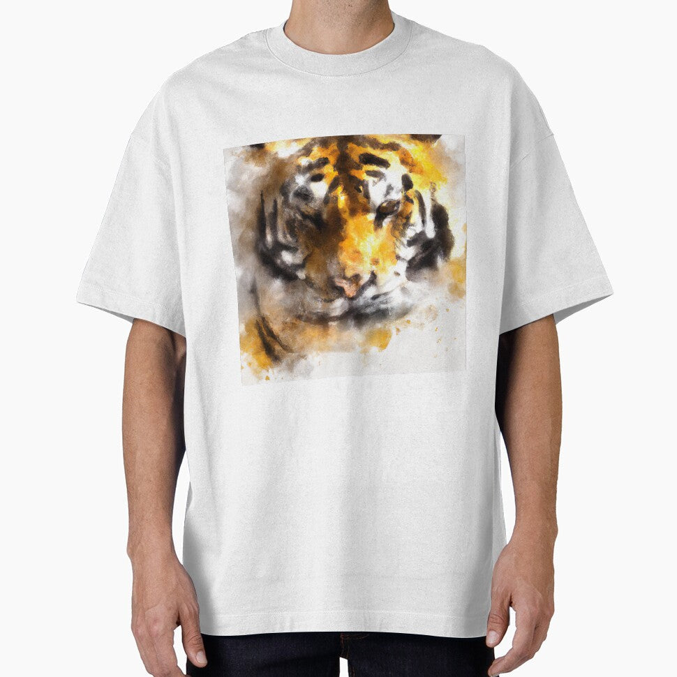 Cat Art - Soft Style Abstract Tiger Portrait by wwlmerch