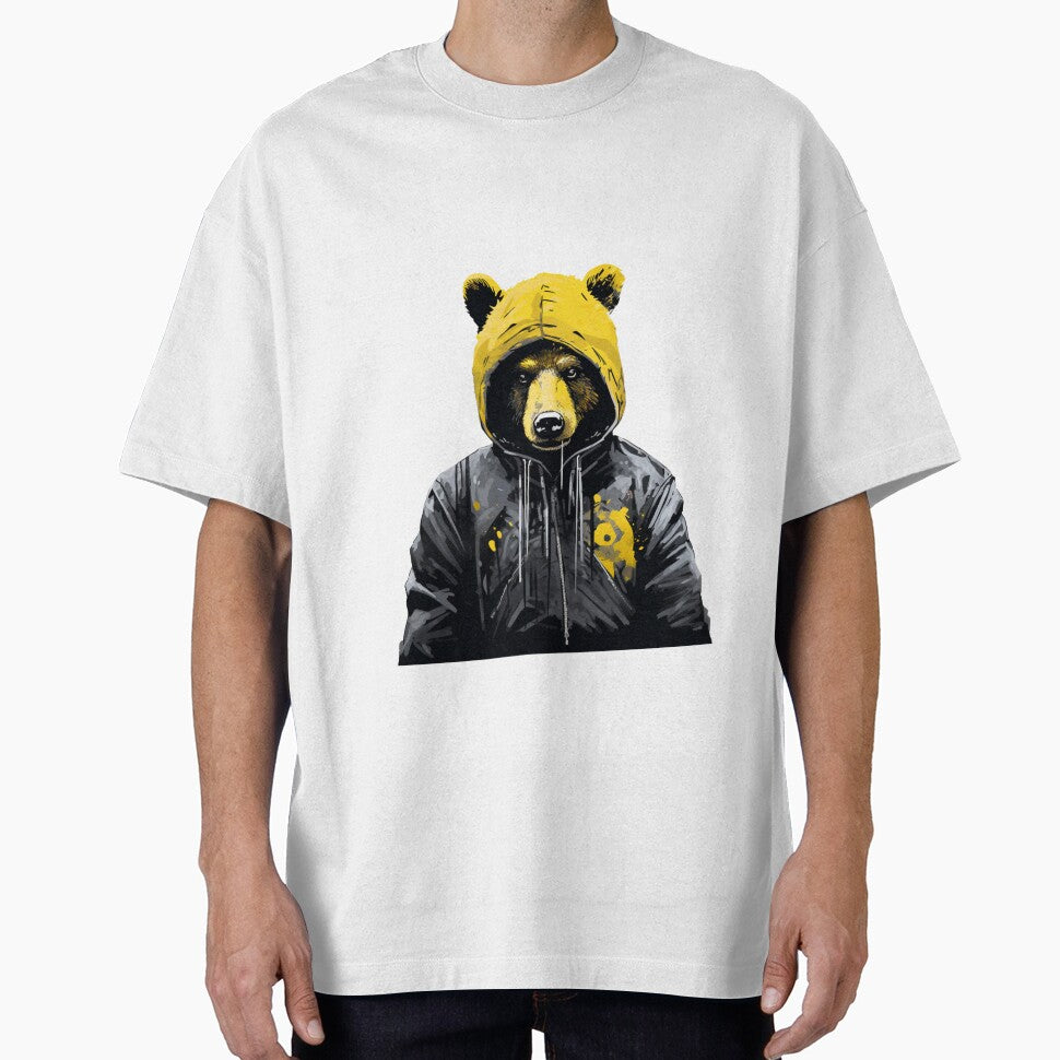 A STREET ART BEAR WITH HOOD by infinitearte
