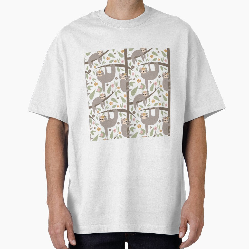 Cute Floral Sloths by VickyCloset