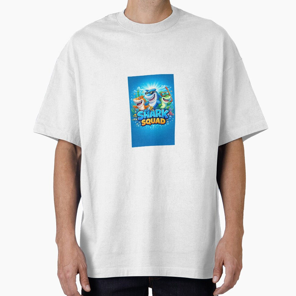 Shark Squad – Cute Cartoon Sharks Kids Design by GorgosStore