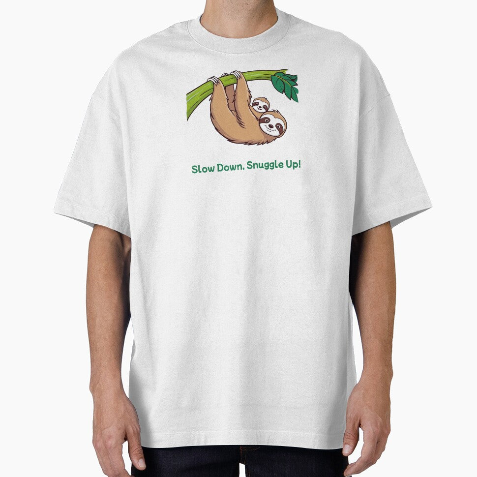 Slow Down, Snuggle Up Sloth by Matthew Beech Designs