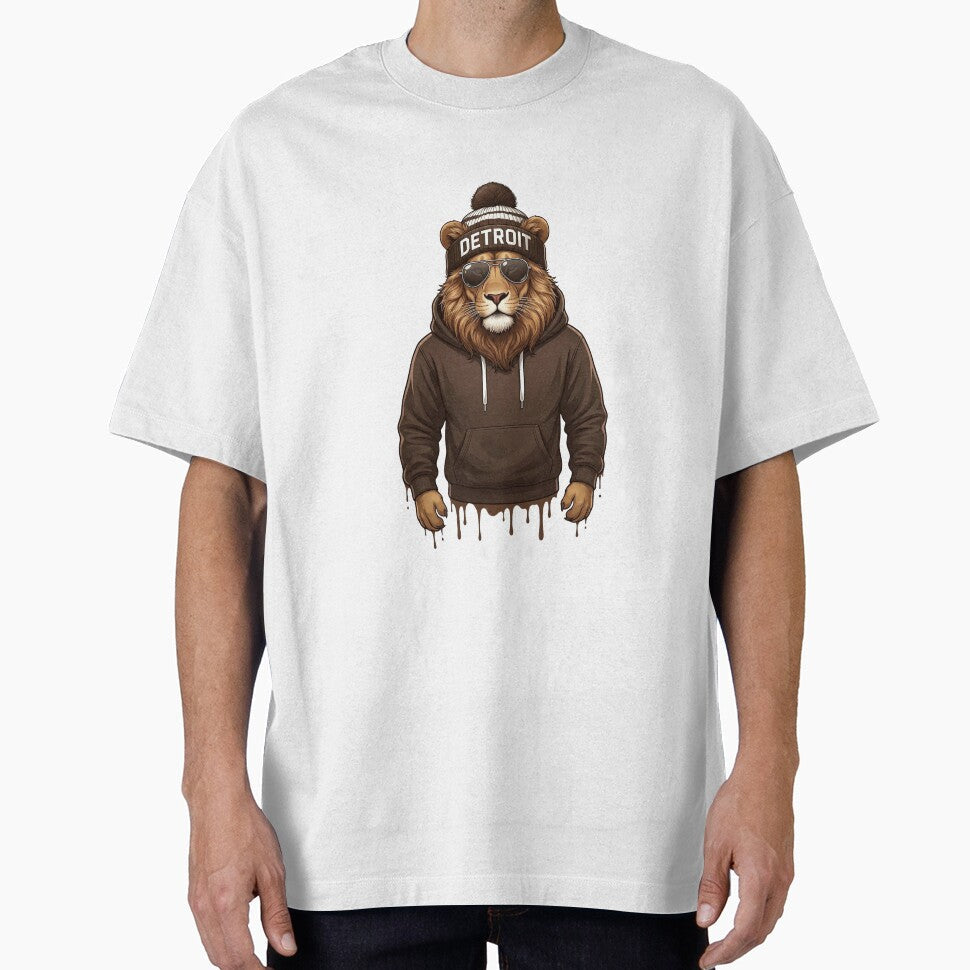 Cool Lion Streetwear Design – Urban Style Lion with Hoodie & Sunglasses | Aesthetic Animal Art by MyStore2025