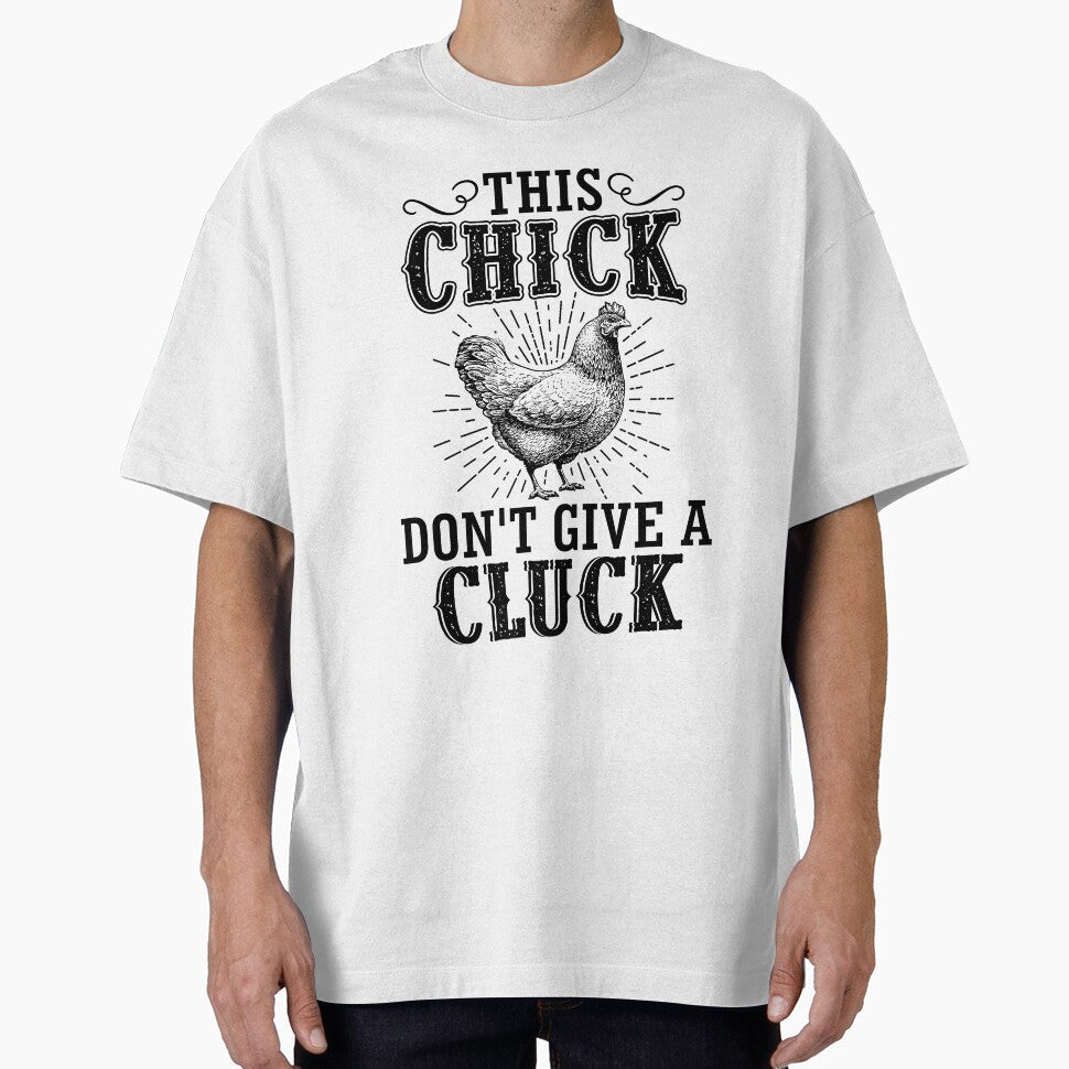 This chick don't give a cluck chicken shirt. Funny chicken gift for men, women and kid by Titmit