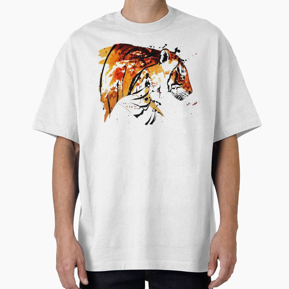 Bengal Tiger in Abstract Watercolour by Designs By Creation