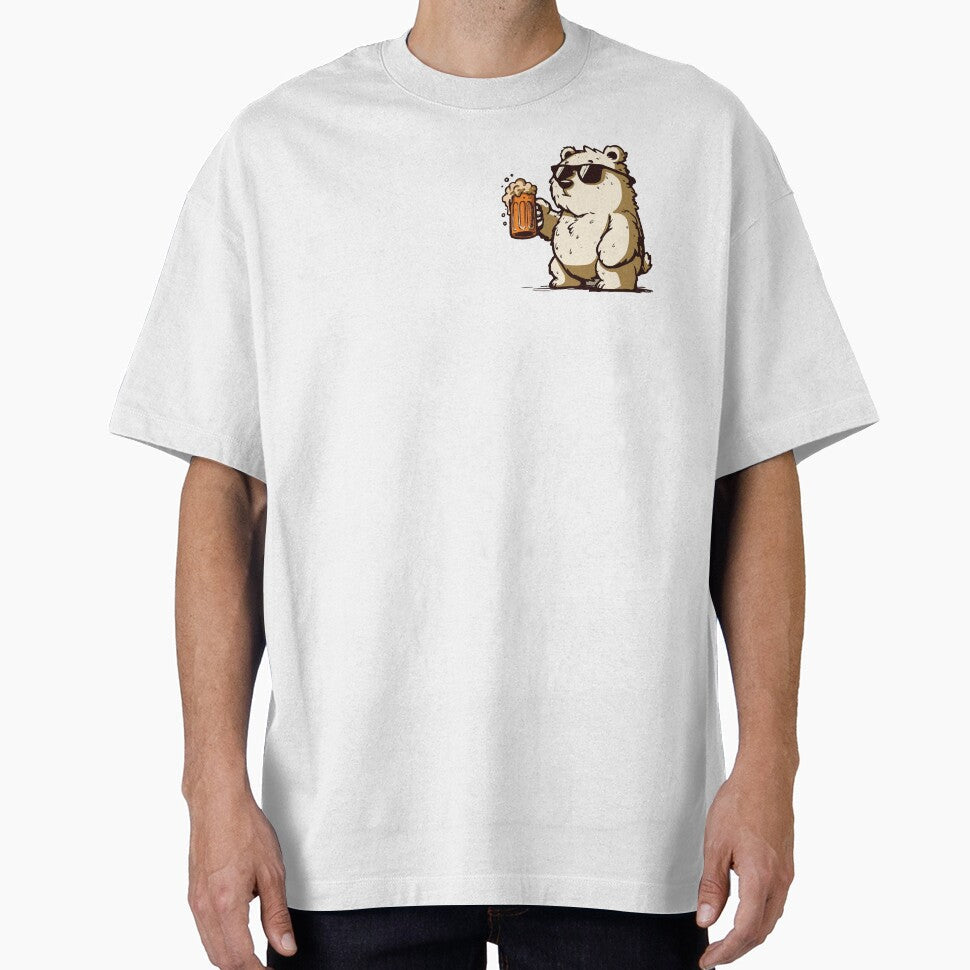Cool Bear with Sunglasses and Beer Mug – Chill and Stylish by -DEEWOLF-
