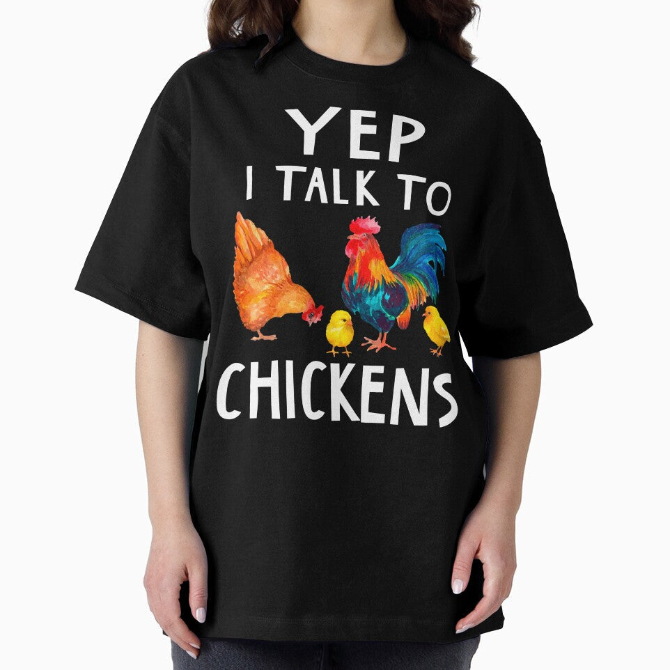 Funny Chicken Lover Shirt - Yep I Talk To Chicken by SunsetGloww