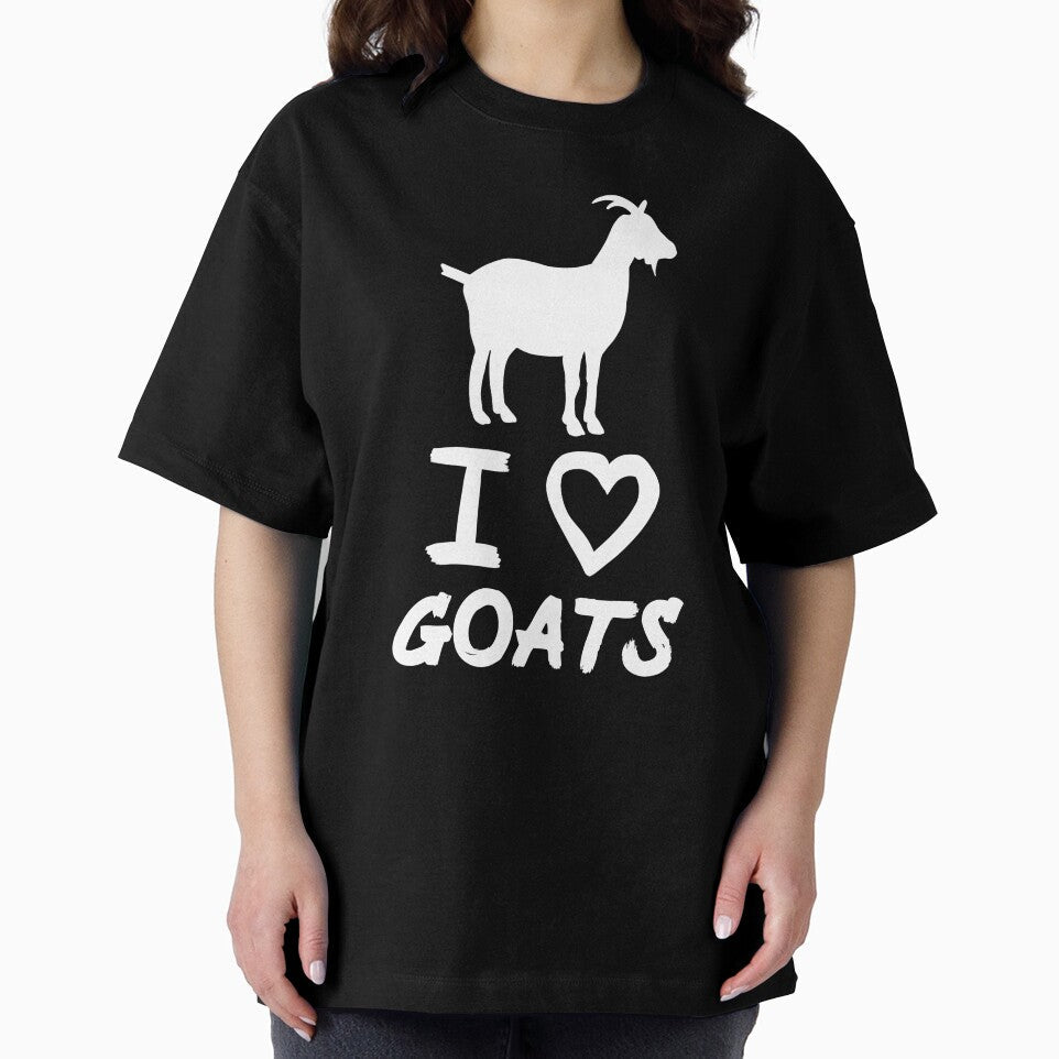White I Love Goats for Goat Lovers by Mochi-Merch