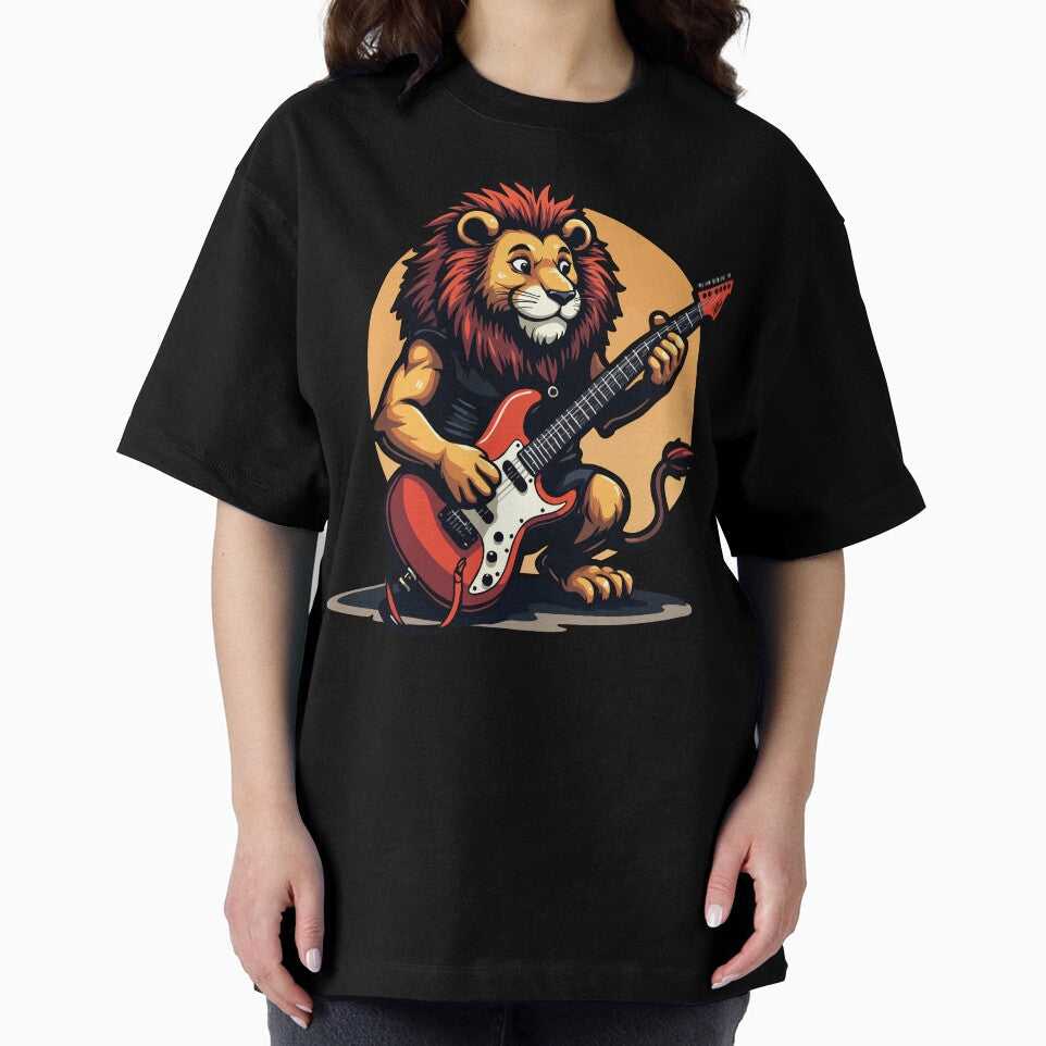 Rocking lion with guitar by Hans-Design