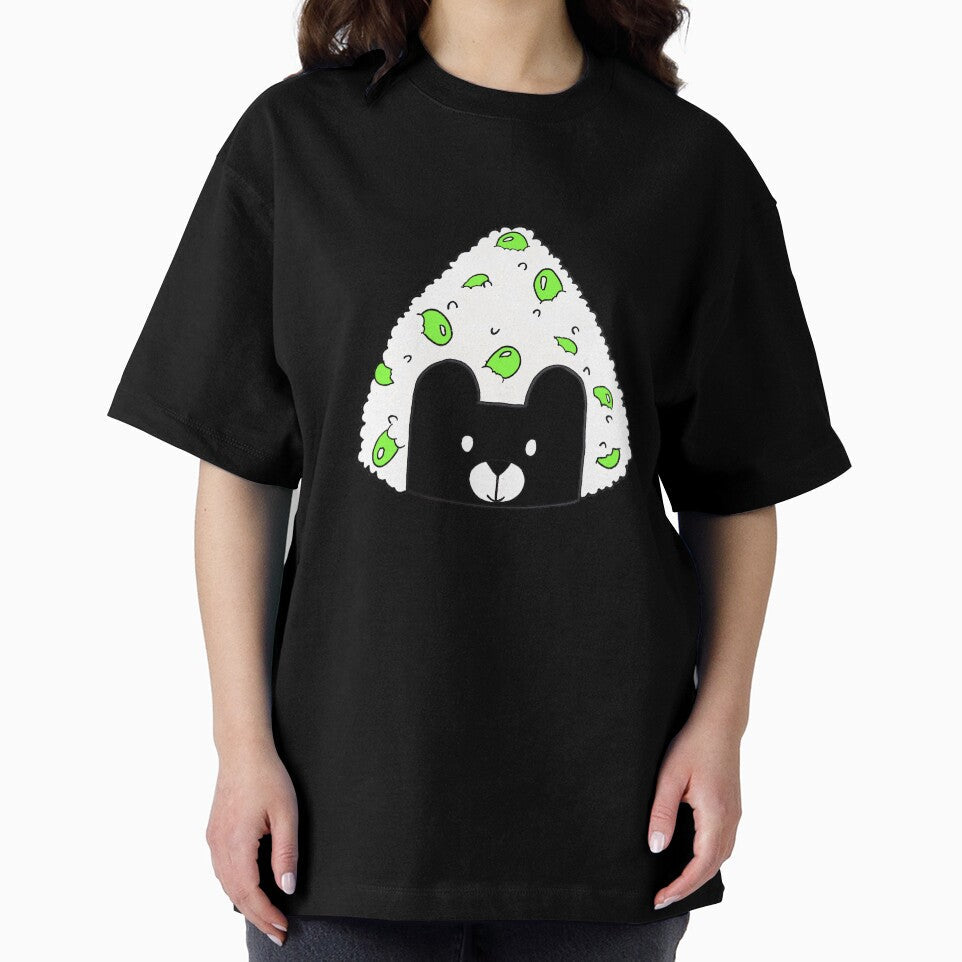 Bear Rice Ball Onigiri with Edamame Beans Design by Okashimai