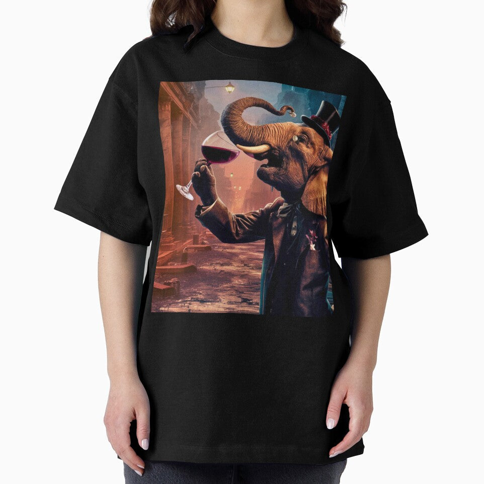 Elephant Portrait. elephant with wine by ElephantVibes