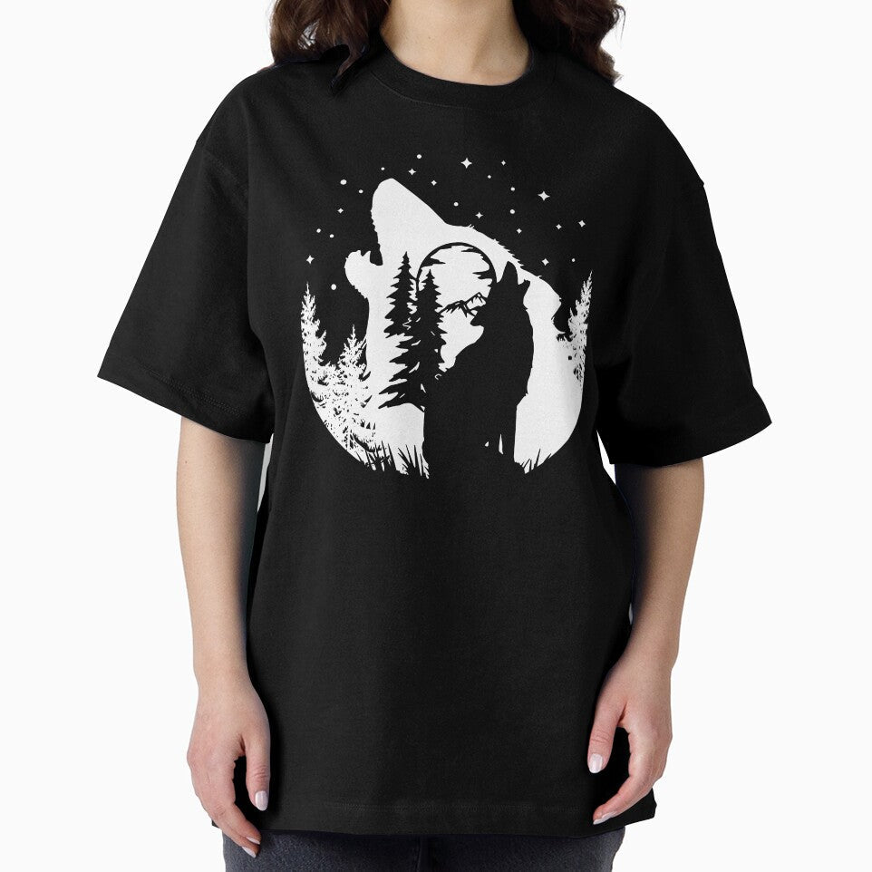 Wolf On The Moon by SunsetGloww