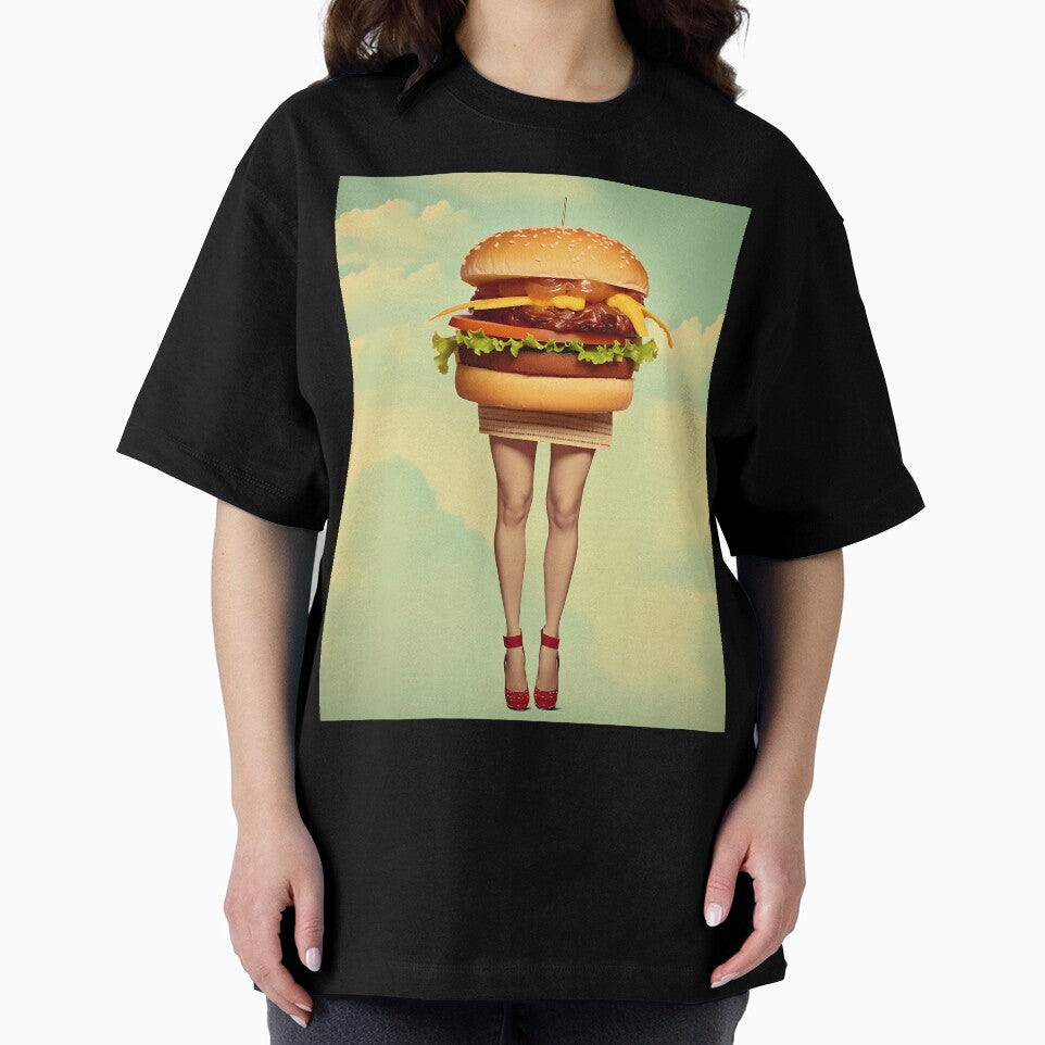 Burger with Beautiful Legs in the Sky by SingularityGeek