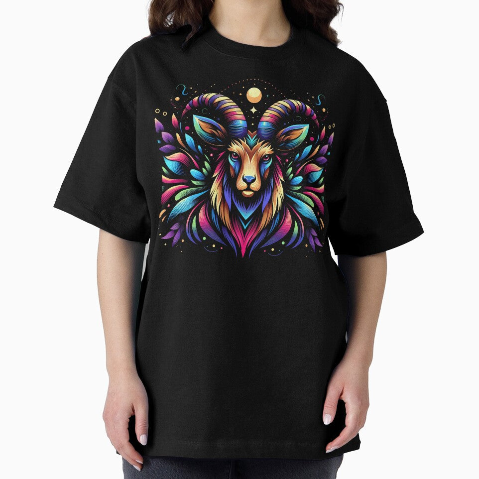 Vibrant Floral Goat by zoughlal