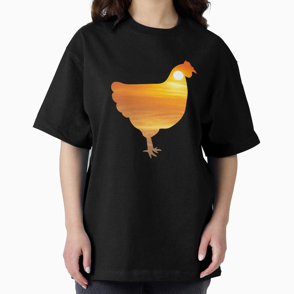 Chicken Silhouette Sunrise by alaechamlal
