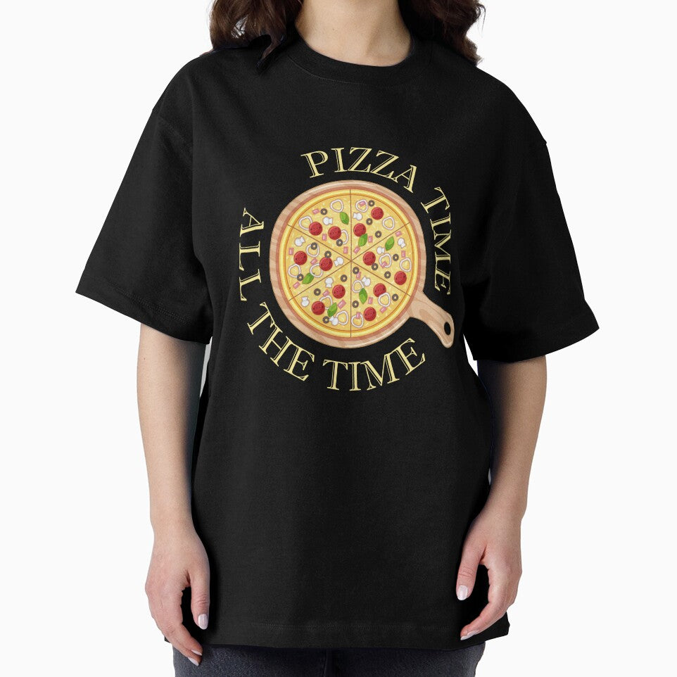 Pizza Time All The Time Funny Pizza Quote by theshirtinator