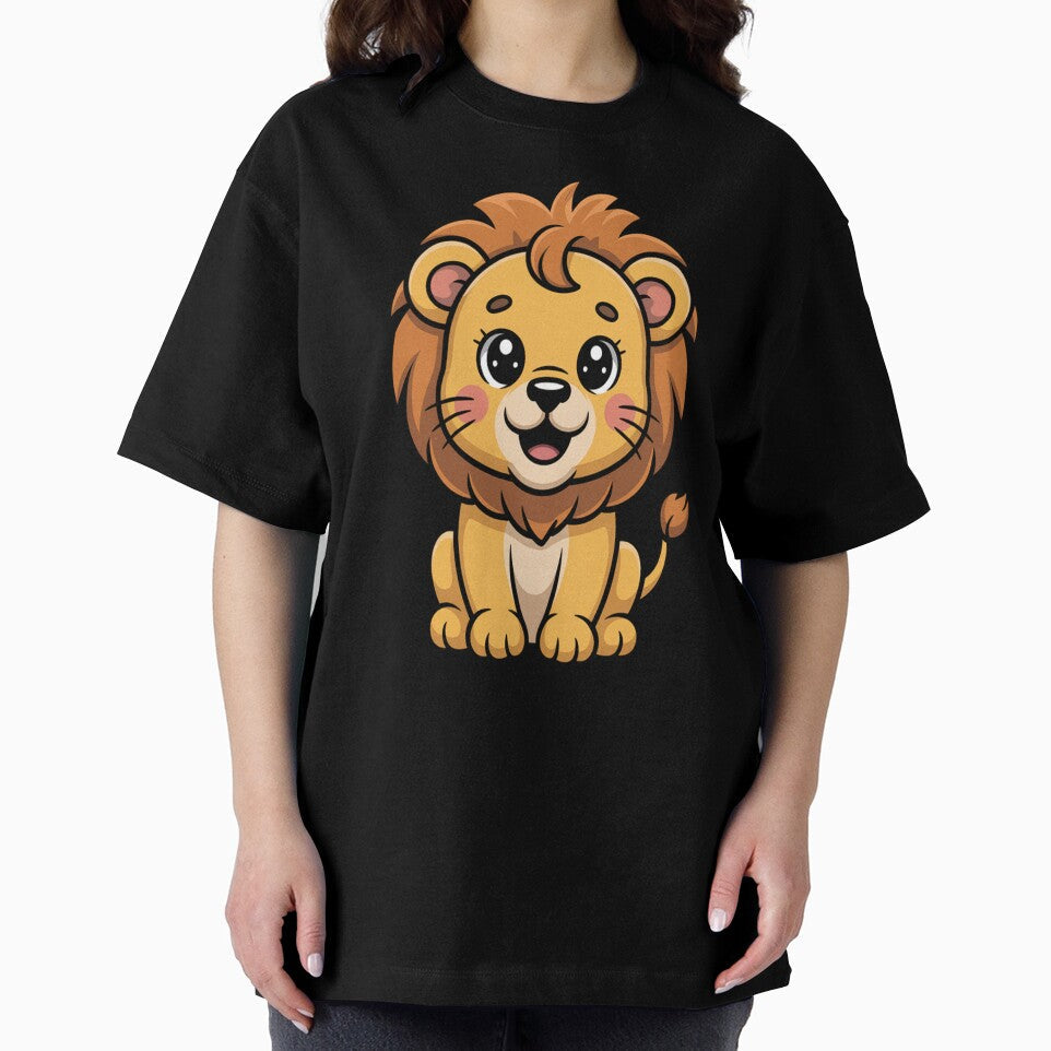 Cute Baby Lion Kawaii Cartoon – Adorable Lion Mascot Illustration by ShellyMcCarthy