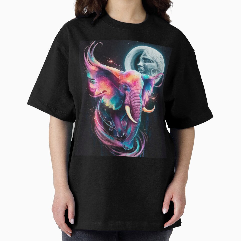 Elephant Portrait. whimsical elephant, celestial elephant by ElephantVibes