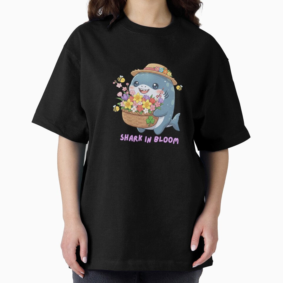 Shark in Bloom Spring Season by Nature's Chibis