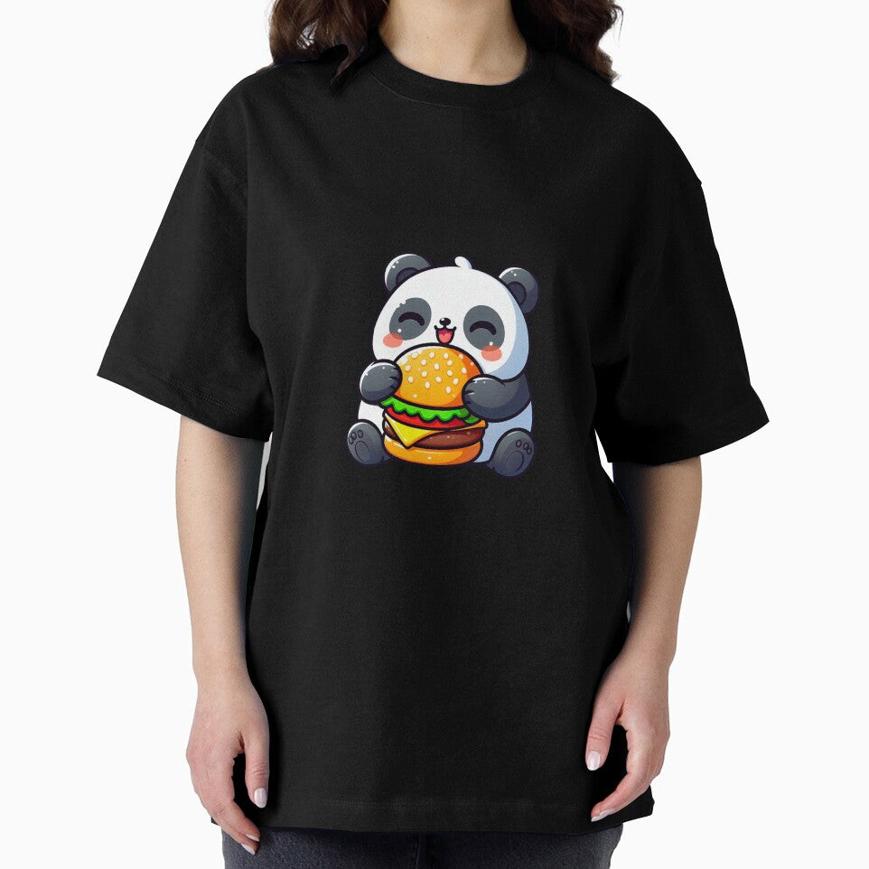 Panda eating Burger by tomamatear