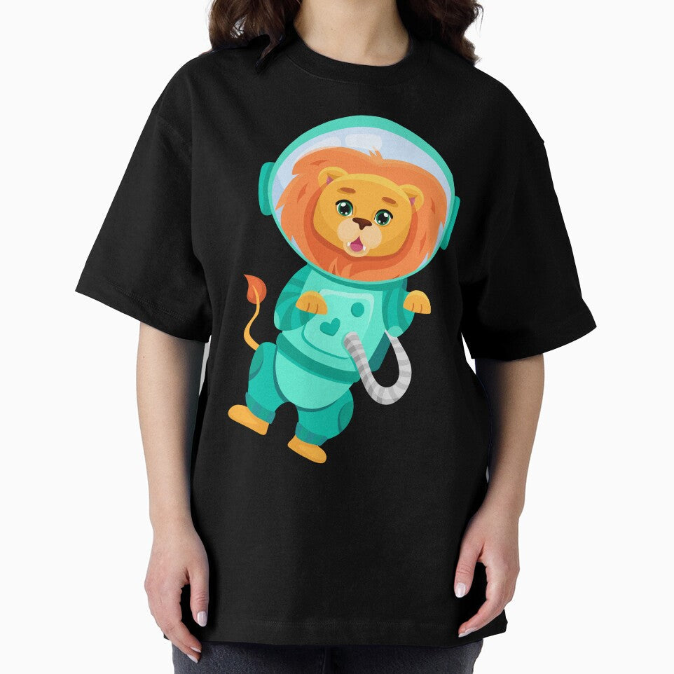 Cute Lion, Astronaut Lion Space Lion Tee for Men Women kids by Waleedw