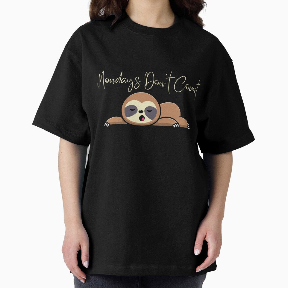 Mondays don't count, Sloth design for sloth lovers by Jovana Isabel