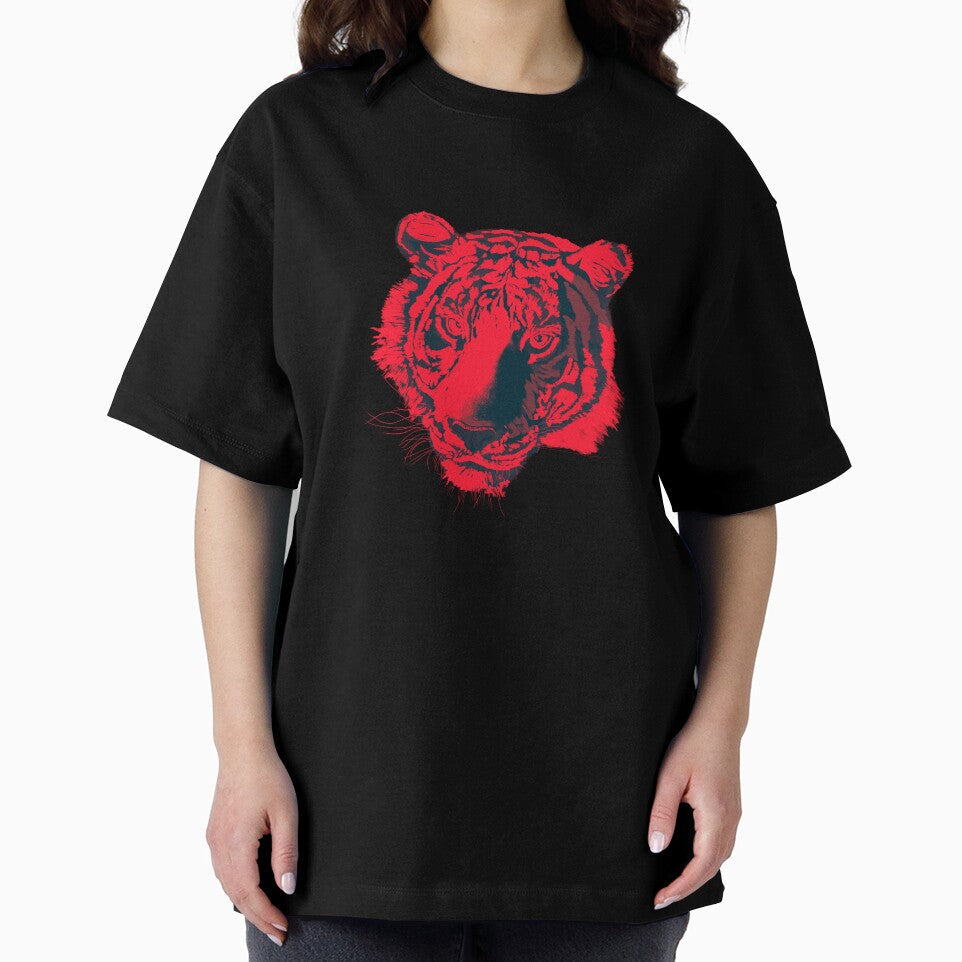 Tiger portrait (black red) by Isabelle-T
