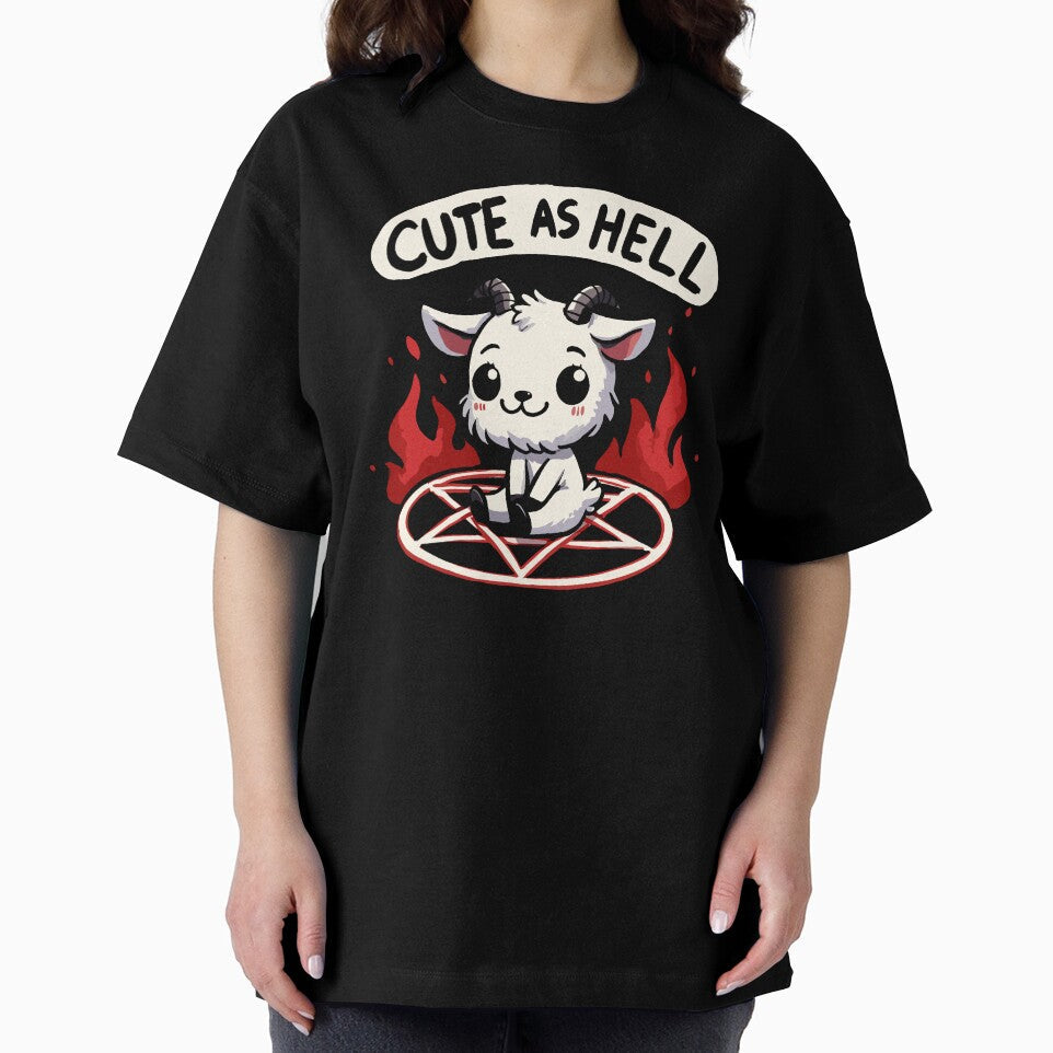 Cute as Hell Cute Pentagram Goat by DoodleDashShop